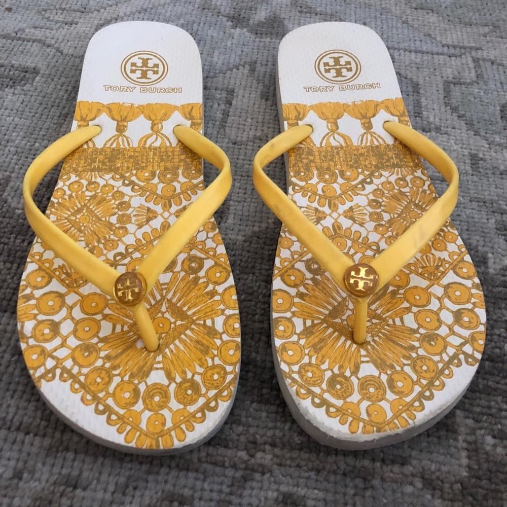 Tory Burch Solid Thin Rubber Flip Flop Sandal